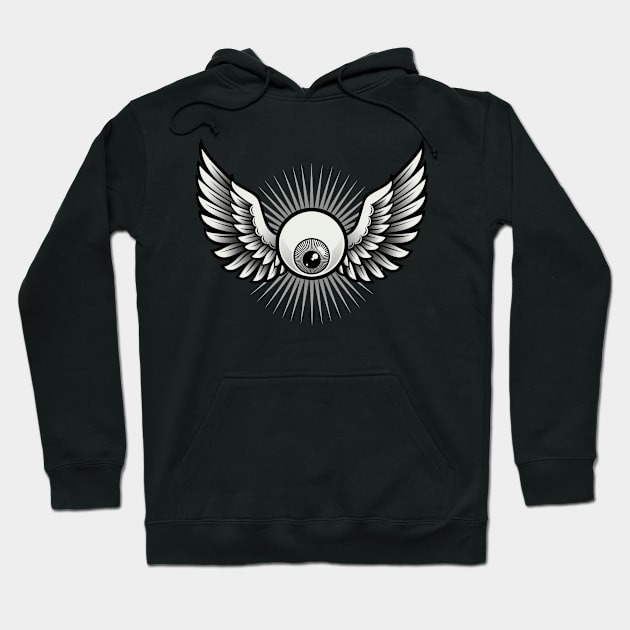 WINGED EYE Hoodie by Jey13